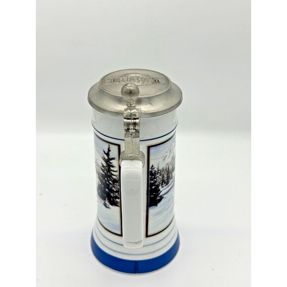 Coors Lidded Beer Stein Mug 1991-1992 Winterfest Limited Edition No 0667 READ - Picture 4 of 9